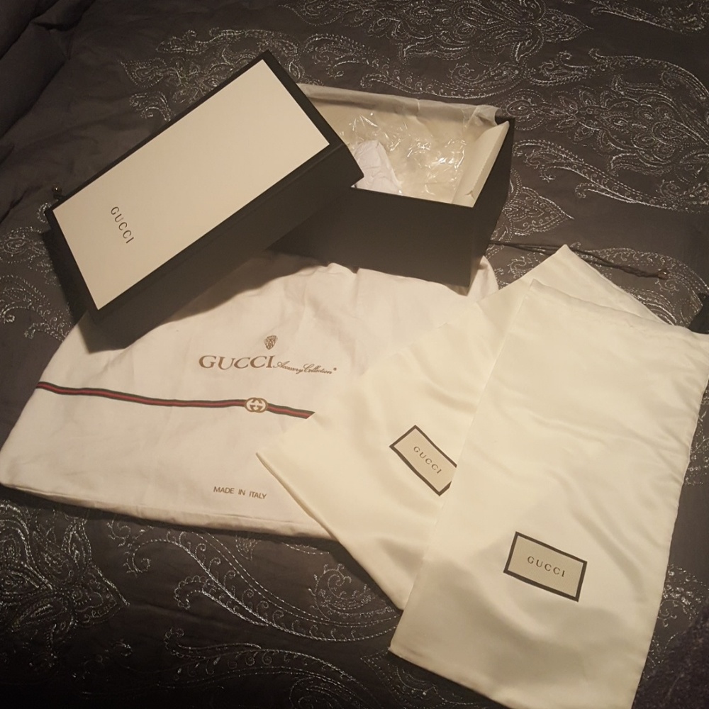 GUCCI Shoe box & bags bundle